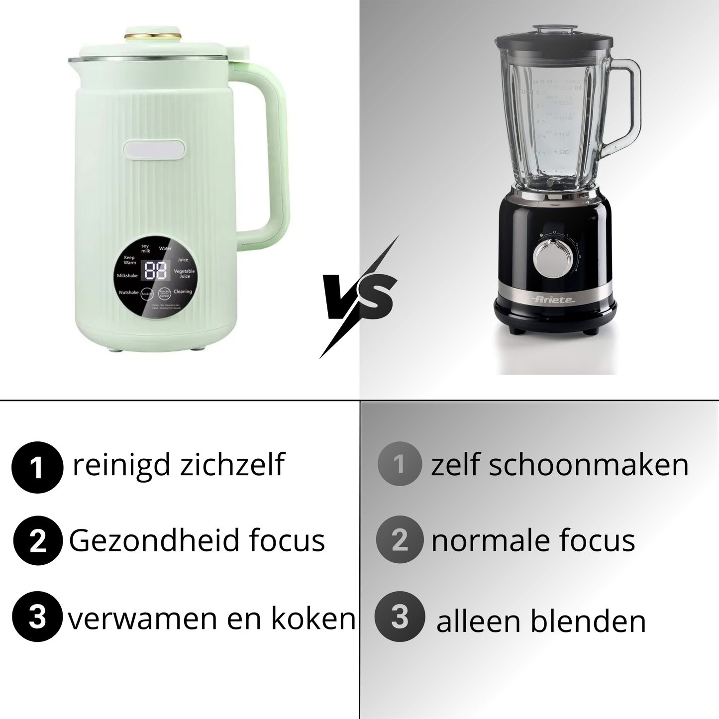 8-in-1 Multifunctionele Blender – Creëer je favoriete drankjes in seconden